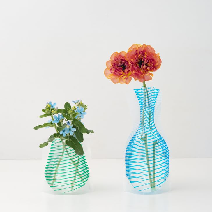 Amazon.co.jp: D-BROS公式 FLOWER VASE フラワーベース／ビニール製の